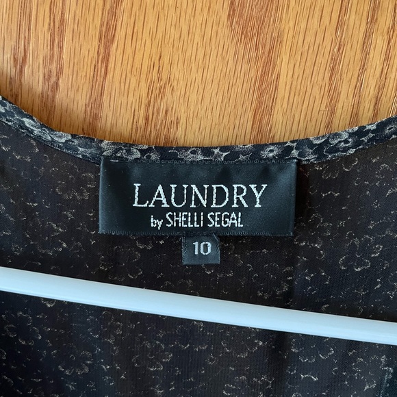 LAUNDRY BY SHELLI SEGAL ~ 2 Piece Wrap Dress & Slip (Sz.10) - Picture 6 of 7